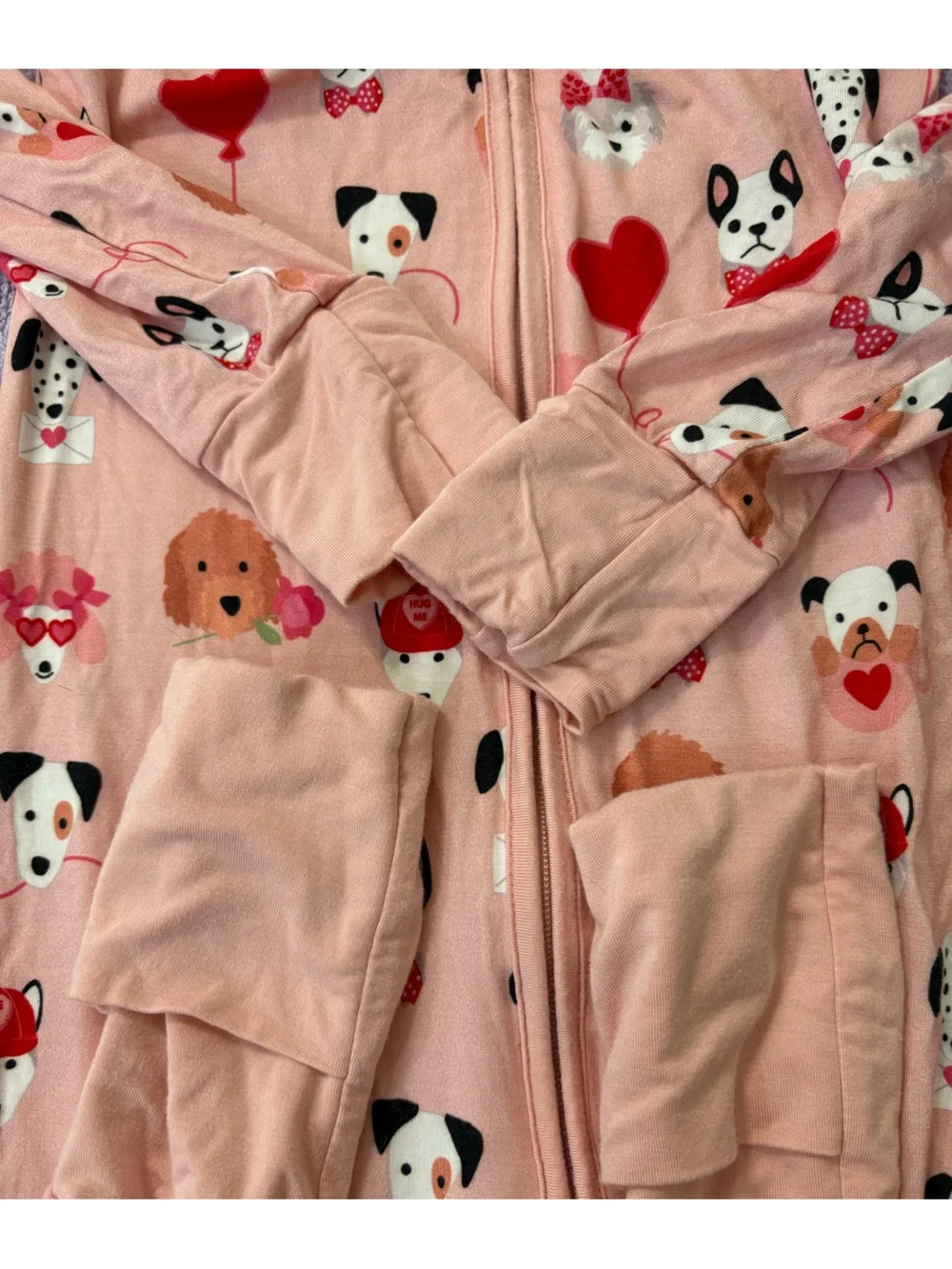 Puppy love zip pajama